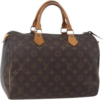 Louis Vuitton Pre-owned Handbags, female, Brown, Size: ONE SIZE Pre-owned Canvas Handbag