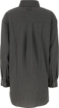 Jacquemus Womens La Chemise Dhomme Shirt Gray Virgin Wool Elastane