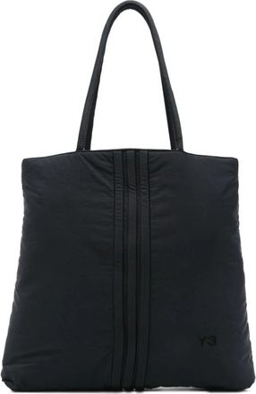 Yohji Yamamoto Zwarte Gewatteerde Handtas - Dames - Shoppers - Zwart - ONE Size - Polyester - Tassen
