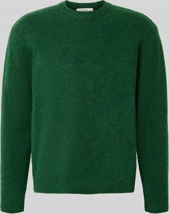 Selected Relaxed Fit Strickpullover mit Woll-Anteil Modell RAI BRUSHED in Bottle, Größe XXL