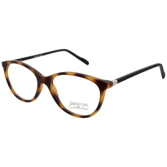 Signature Ladies Purple Rectangular Eyeglass Frames S7009MatteTortoise51