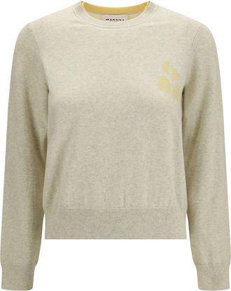 Isabel Marant Womens Sweater Lanta Light Grey-Light Yellow Grey/light