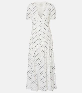 Poss&eacute; Paloma polka-dot maxi dress