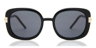 Prada PR 04WS Polarized 1AB5Z1 Womens Sunglasses Black Size 53