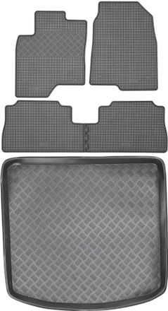 OEM Juego De Alfombrillas De Goma Para Coche Y Maletero Para Opel Antara Suv (2006-2017)