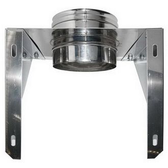 MBM Soporte De Pared Para Conducto De Humos Dn 150 Tubo De Acero Inoxidable 316