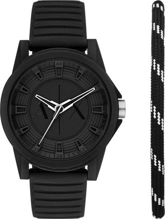 Armani Accessoires, unisex, Zwart, ONE Size, Outerbanks Horlogeset