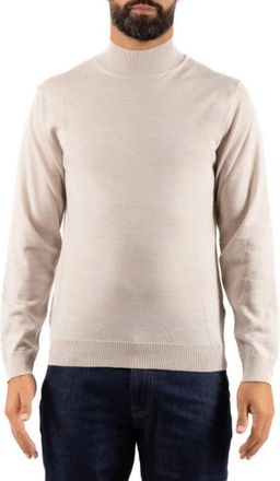 Daniele Fiesoli Lupetto Rasato - Heren - Coltruien - Beige - L - Wol - Truien & Vesten
