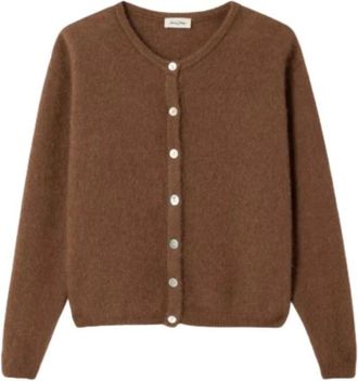 American Vintage Mujer, Jerseys, Marr&oacute;n, Talla: L