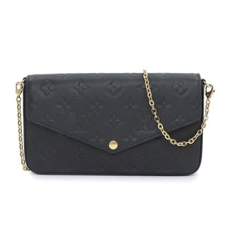 Louis Vuitton Monogram Empreinte Noir Monogram Empreinte Chain/Shoulder Wallet (Pre-Owned)