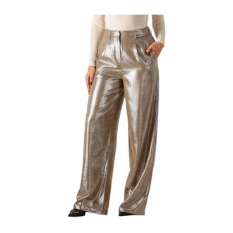Ibana Broeken, Dames, Geel, S, Polyester, Pessy Shimmery Broek