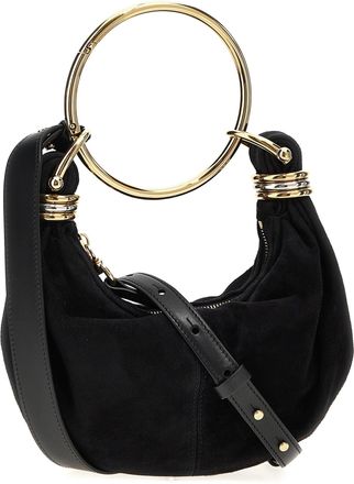 Chlo&eacute; Womens Bracelet Hobo Black Goat Leather