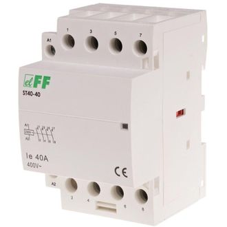 OEM Contactor Modular, Montaje En Carril, 4 Contactos Na, 40 A St40-40