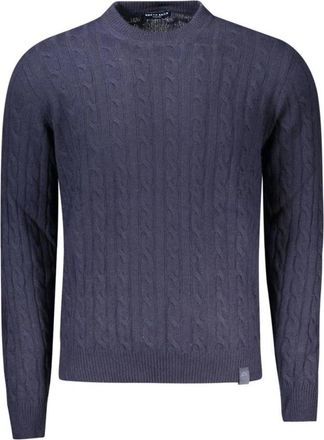 North Sails Kabeltrui - Heren - Ronde hals truien - Blauw - XL - Kasjmier - Truien & Vesten