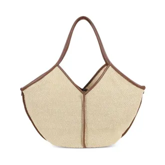 Hereu Tote Bags, female, Beige, Size: ONE SIZE Calella Raffia Tote