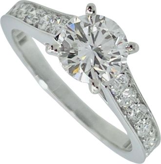 Cartier Platinum Platinum 950 Band Ring (Pre-Owned)