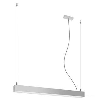 Thoro L&aacute;mpara de techo gris aluminio 4000k alt. 150 cm