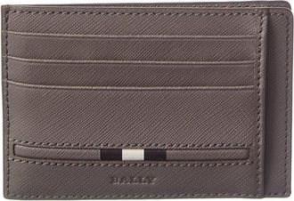 Bally Percyll Leather Business Card Holder