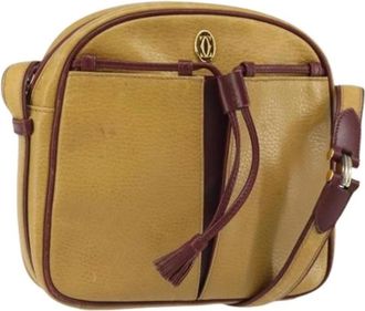 Cartier Pre-owned Cross Body Bags, female, Yellow, Size: ONE SIZE Pre-owned Vintage Shoulder Bag