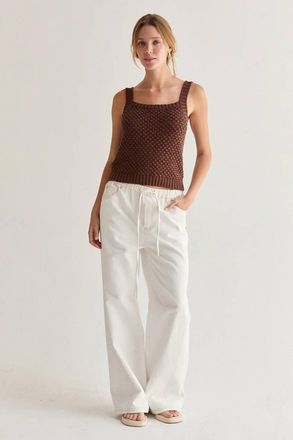 Crescent Rena Wide Leg Pants In White