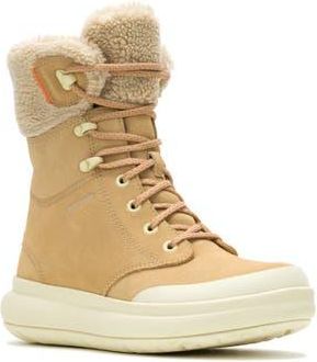 Merrell Marquette Thermo Waterproof Faux Shearling Lined Boot in Tan at Nordstrom Rack, Size 10.5