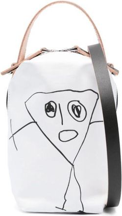 Plan C Pili And Bianca leather crossbody bag - women - Calf Leather - OS - White