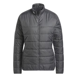 adidas adidas Performance Womens Puffy Jacket - Black/Dark Grey - Size Medium