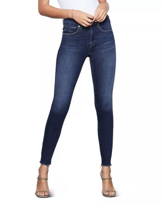 Good American Womens Legs Raw Edge Jean In Blue