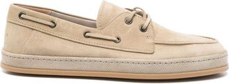 Hogan Beige Lace Up Loafers