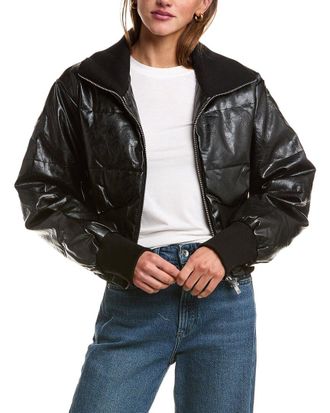 LaMarque Lamarque Lumina Cropped Faux Leather Jacket