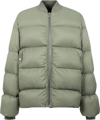 Rick Owens Klassieke Flight Jacket - Heren - Jassen - Groen - Maat: S Katoen