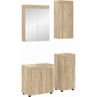 vidaXL Bathroom Furniture Set TULUM Sonoma Oak Engineered Wood vidaXL