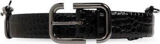 The Attico Leren Riem - Dames - Riemen - Zwart - S - Leer - Accessoires