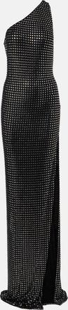 Gucci Embellished one-shoulder jersey gown