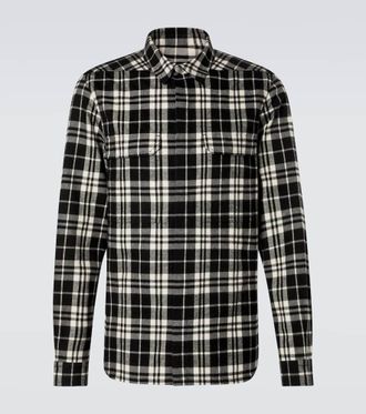 Rick Owens Plaid cotton flannel shirt