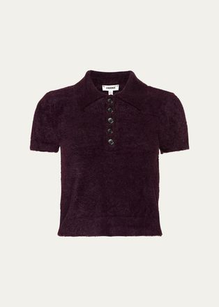 L'agence Cirrus Crop Polo Shirt