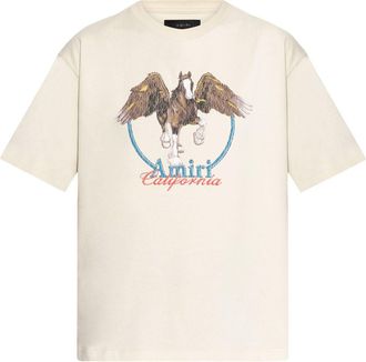 Amiri graphic-print T-shirt - unisex - Cotton - S - Neutrals