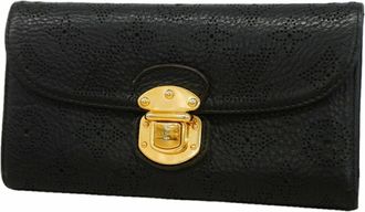 Louis Vuitton Noir Long Wallet (Tri-Fold) (Pre-Owned)