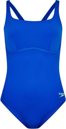 Speedo Dames-eendelig zwempak met elastische band, normale pasvorm (Lagune Blauw)