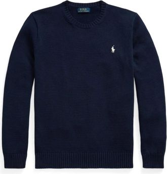 Polo Ralph Lauren Truien & Vesten, Heren, Blauw, M, Maglione Pony ricamato