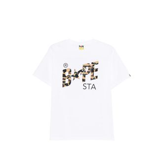 A Bathing Ape Round-neck Logo-print T-shirt