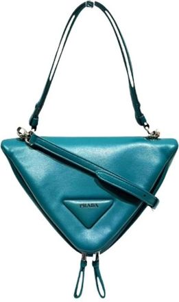 Prada Pre-owned Shoulder Bags, female, Blue, Size: ONE SIZE Pre-owned Vintage Shoulder Bag