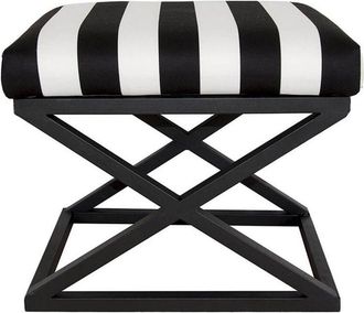 Hanah Home Stylish Pouffe With Metal Frame