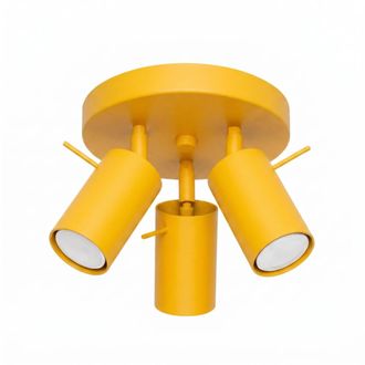 Sollux Lighting Plafone amarillo acero alt. 14.5 cm
