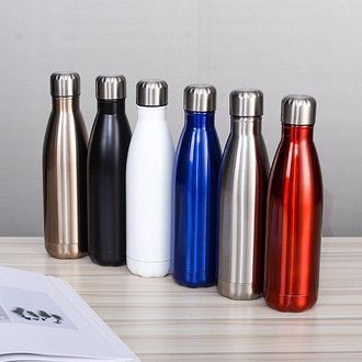 OEM Botella De Agua Isot&eacute;rmica Acero Inoxidable, 500/750 Ml, Botella Agua Acero Inoxidable Doble Pared, Reutilizable, Libre Bpa, Color Real, 750 Ml