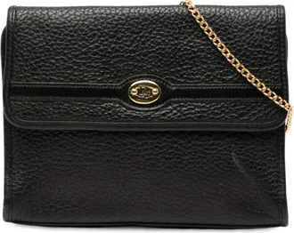 Dior Tweedehands Leren Kettaband Schoudertas