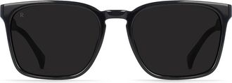 Raen Optics Pierce Polarized Square Sunglasses in Recycled Black/Dark Smoke at Nordstrom