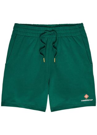 Casablanca Casablanca Logo Cotton Shorts - Green - XL