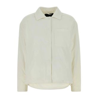 Herno Light Jackets, female, White, Size: XS Shirt Jacket