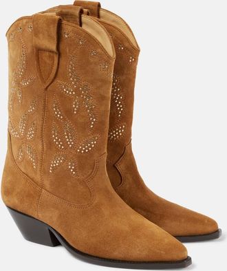 Isabel Marant Duerto studded suede cowboy boots
